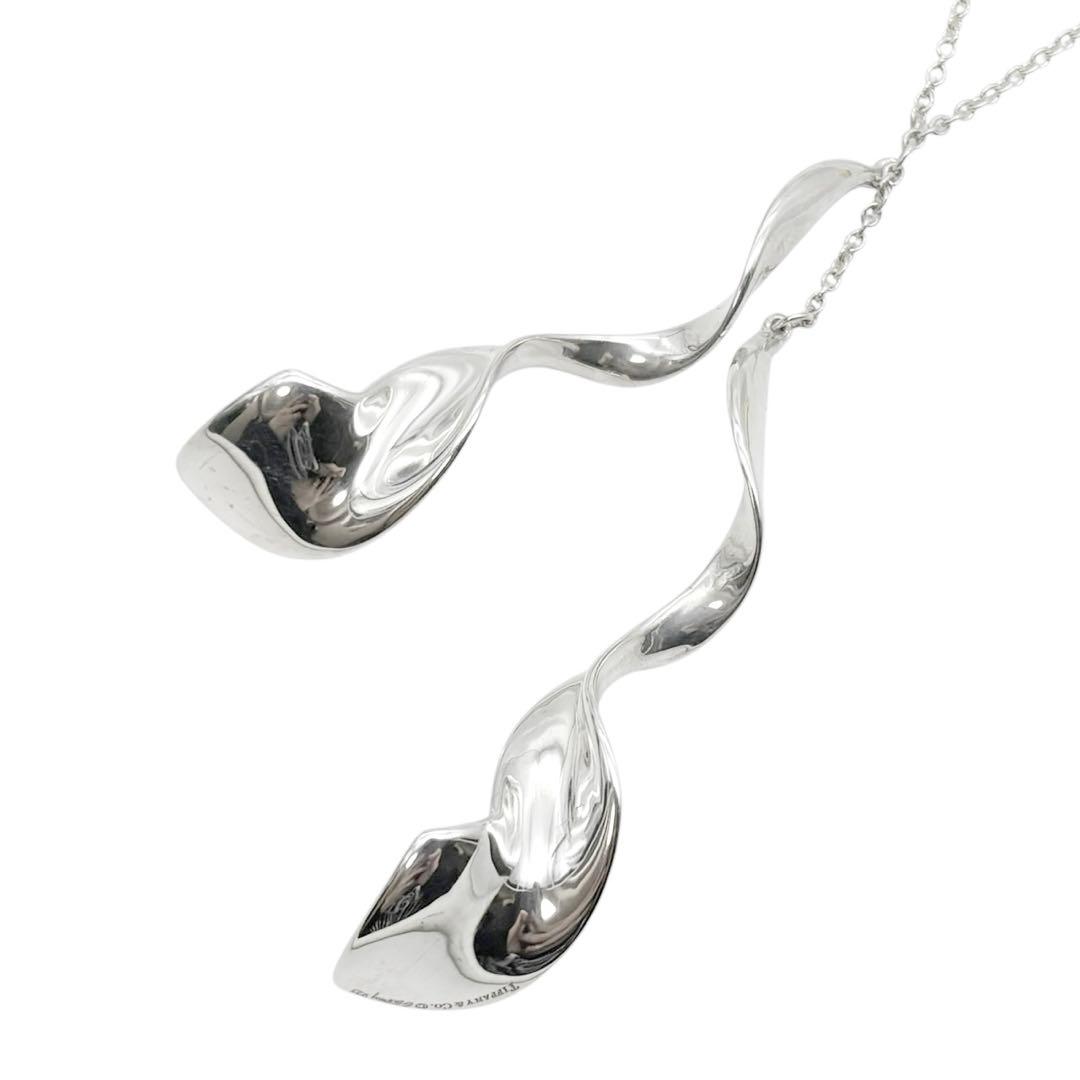 美品◎ ティファニー フランクゲーリー オーキッドダブルネックレス シルバー