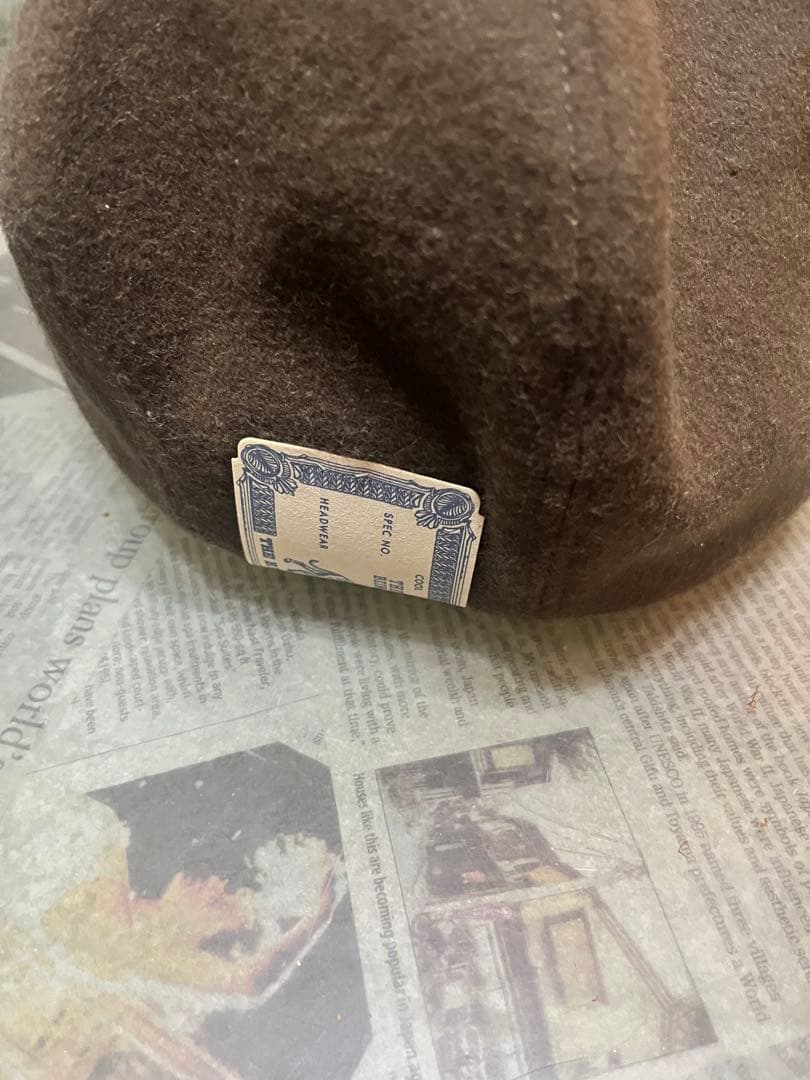 THE H.W.DOG&CO キャスケット　ウール　ブラウン　pkcap