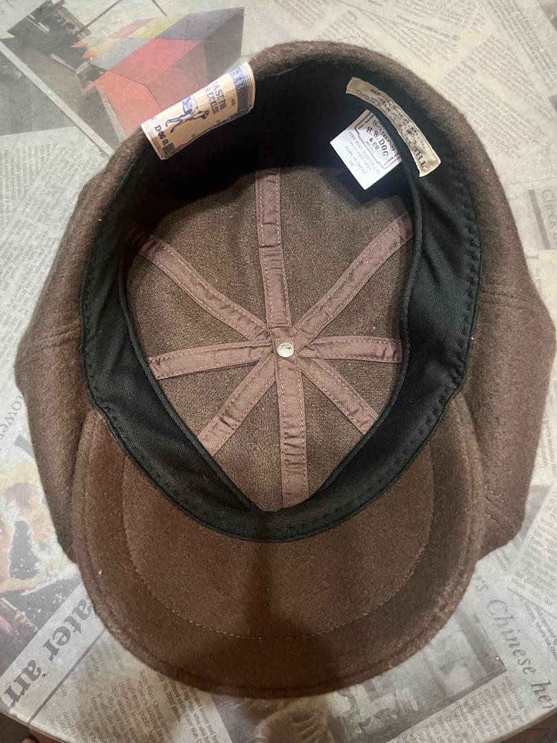 THE H.W.DOG&CO キャスケット　ウール　ブラウン　pkcap