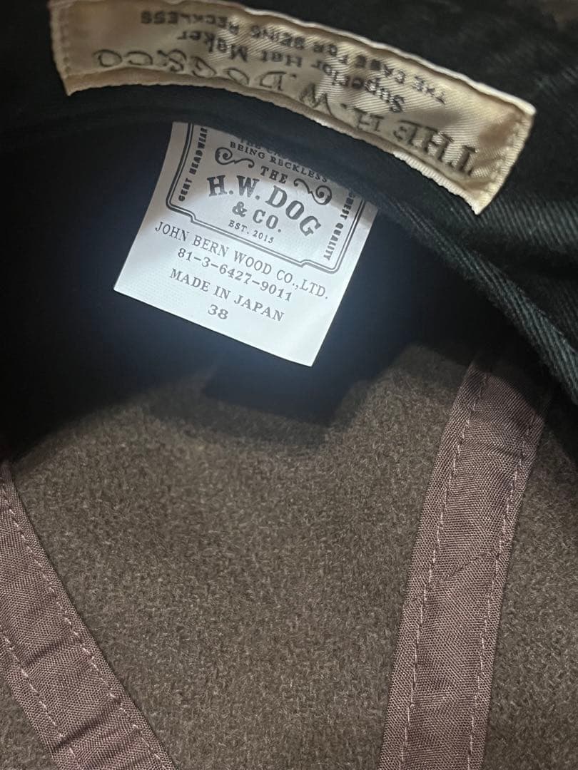 THE H.W.DOG&CO キャスケット　ウール　ブラウン　pkcap