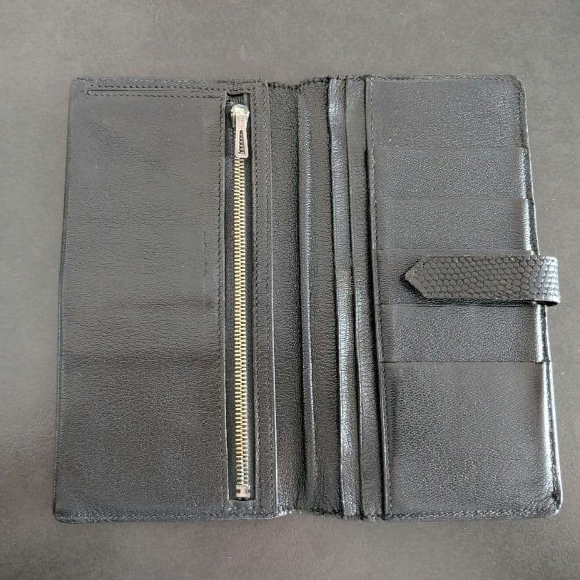 HERMES エルメス 長財布 ベアン リザード