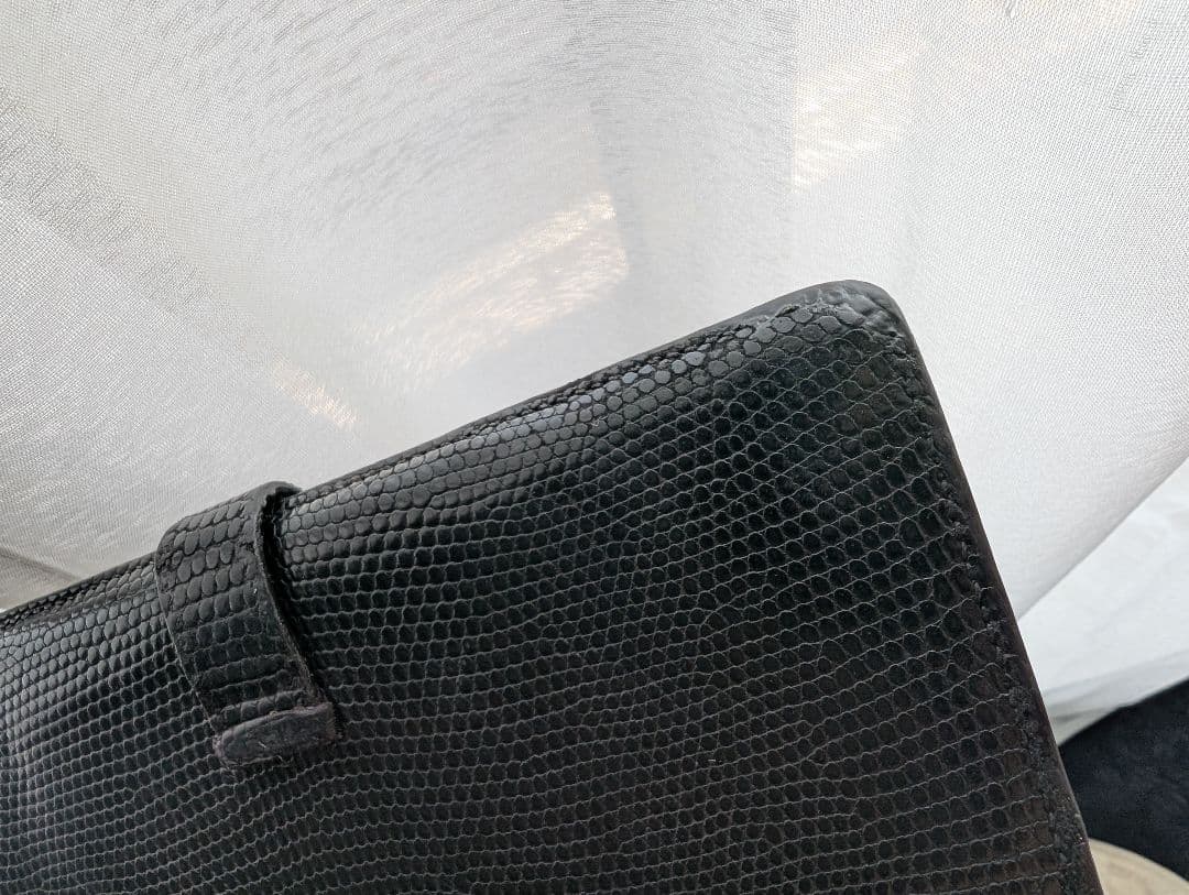 HERMES エルメス 長財布 ベアン リザード