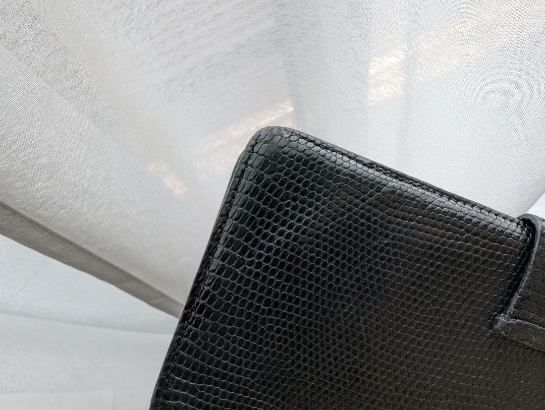 HERMES エルメス 長財布 ベアン リザード