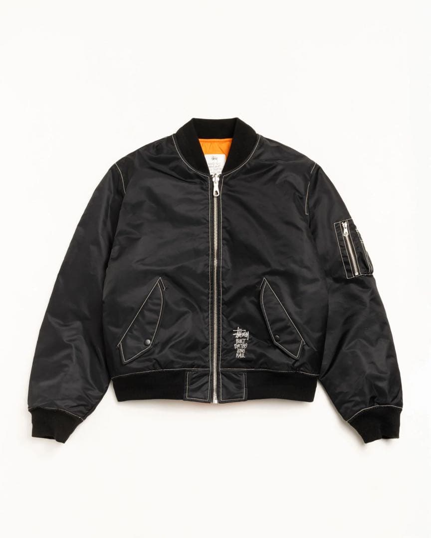 Stüssy MA-1 ブラックジャケット