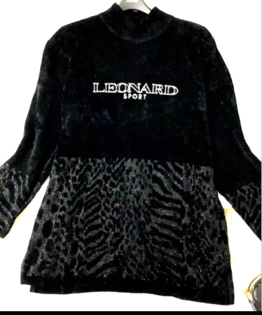 そ*ん様 美品　LEONARD レオナール　ベロア調　チュニック　厚手　L XL
