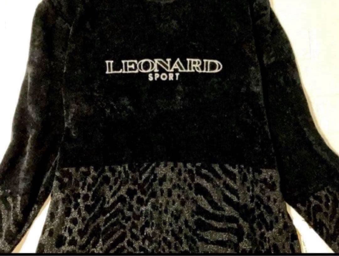 そ*ん様 美品　LEONARD レオナール　ベロア調　チュニック　厚手　L XL