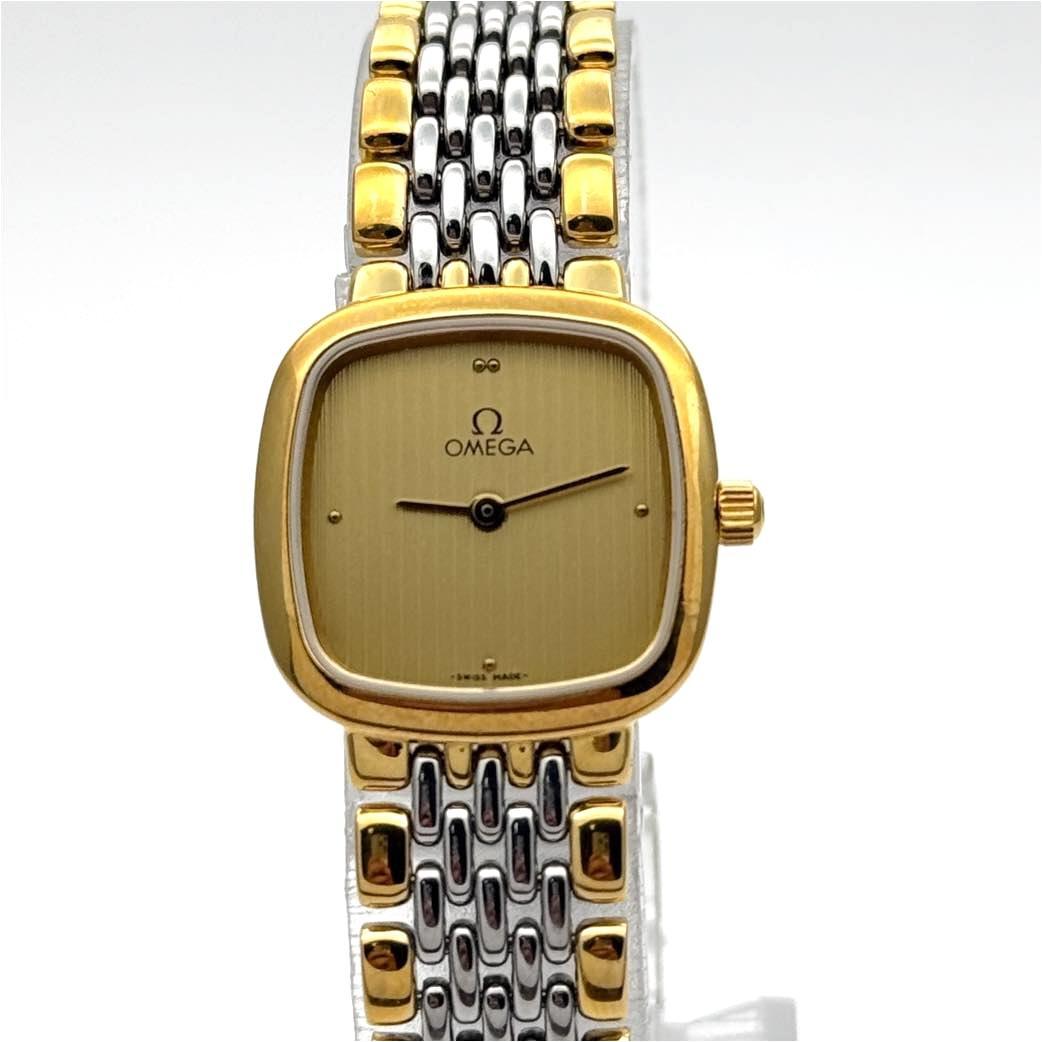 OMEGA De Ville SS GP QZ シャンパン文字盤 稼働 コンビ