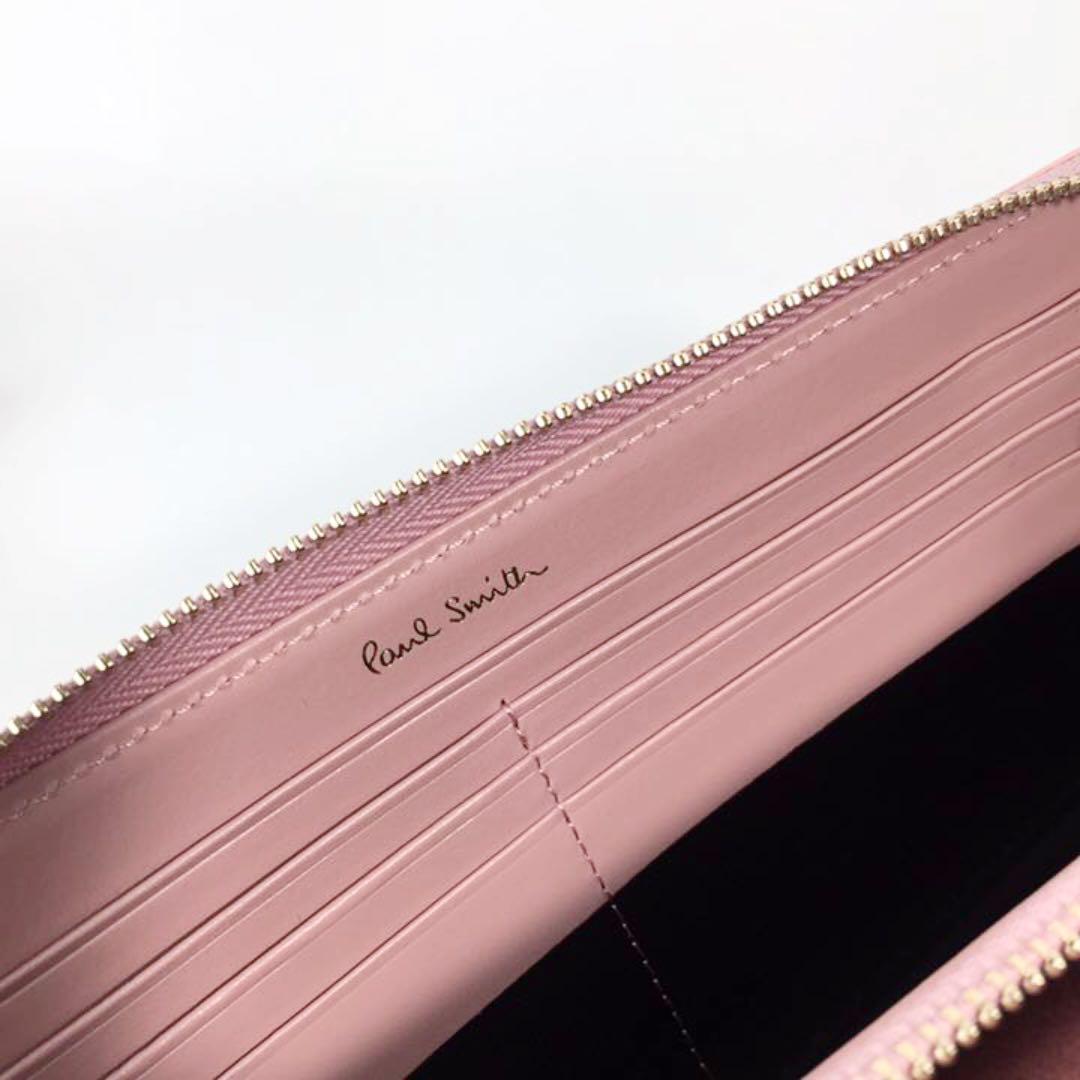 新品 ポールスミス 財布 長財布 ピンク レディース 24wd784