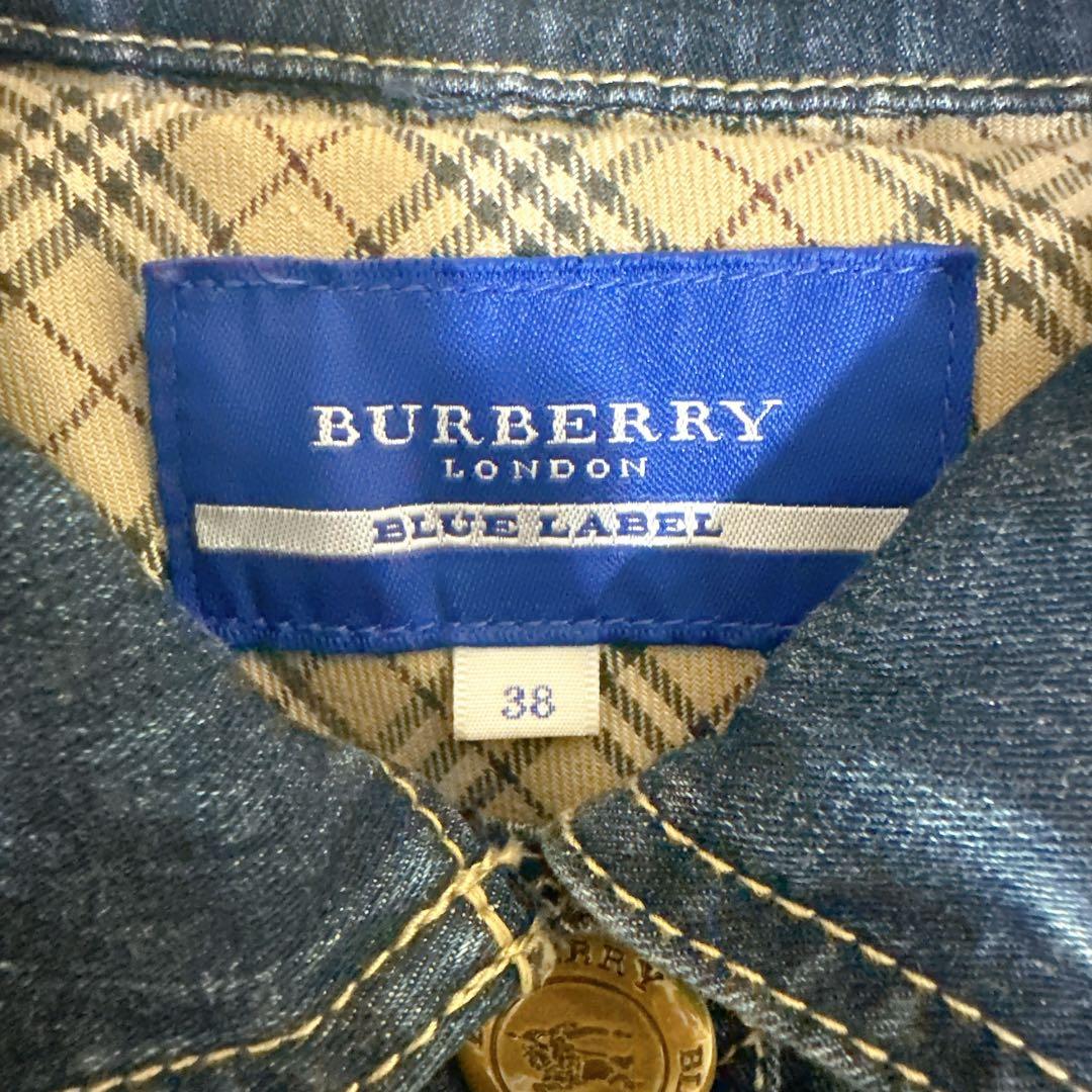 BURBERRY BLUE LABEL Gジャンデニムジャケット ノバチェック