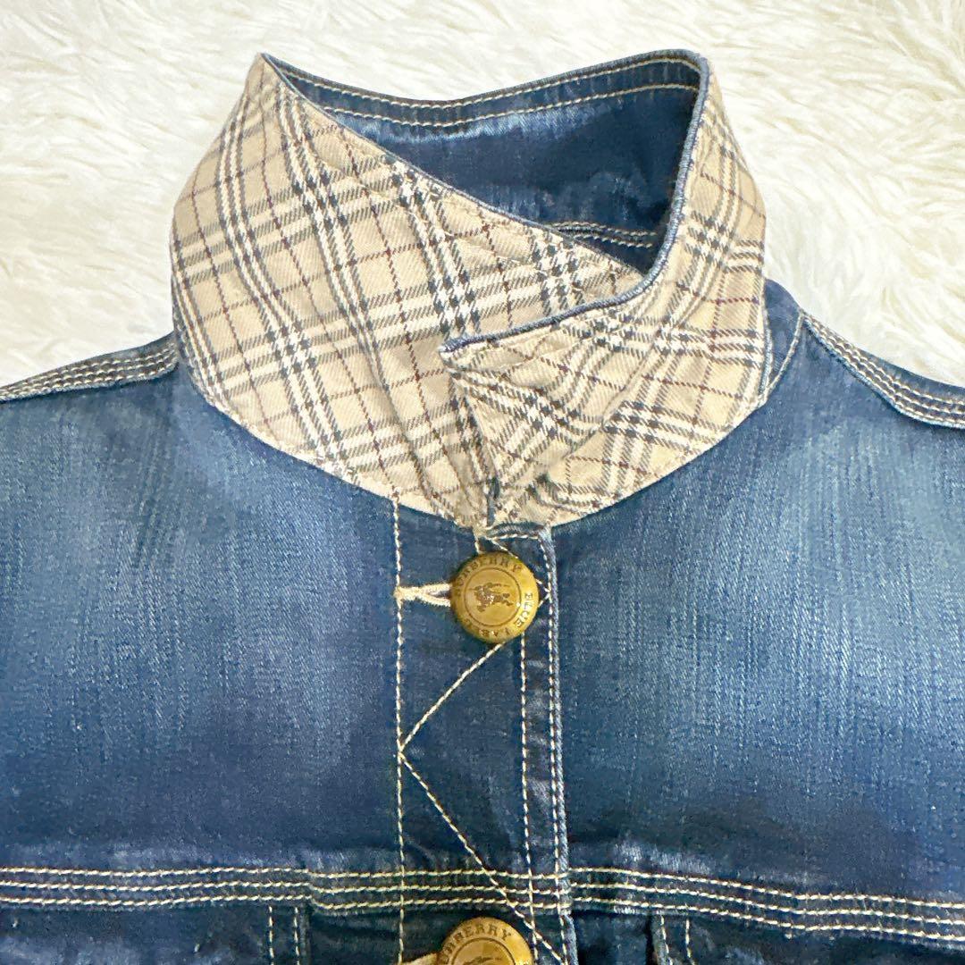 BURBERRY BLUE LABEL Gジャンデニムジャケット ノバチェック