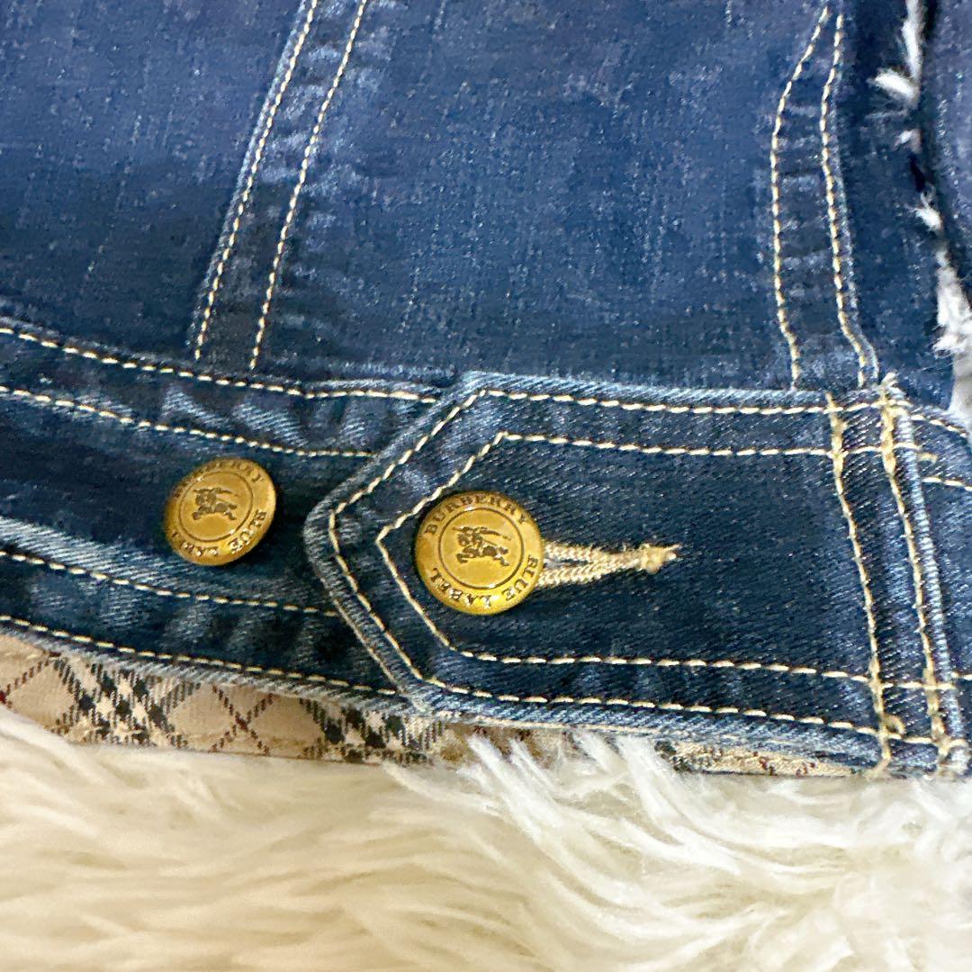 BURBERRY BLUE LABEL Gジャンデニムジャケット ノバチェック