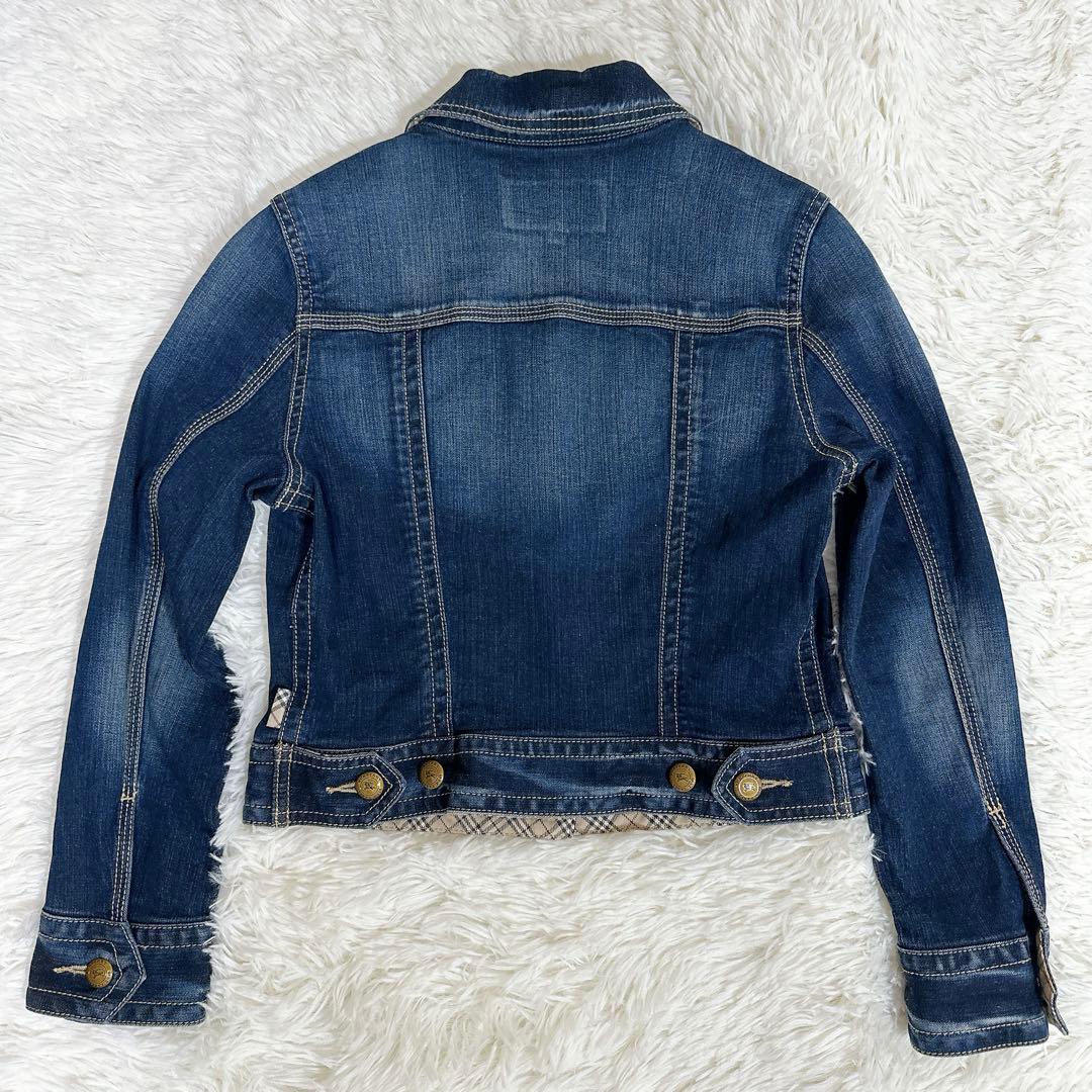 BURBERRY BLUE LABEL Gジャンデニムジャケット ノバチェック