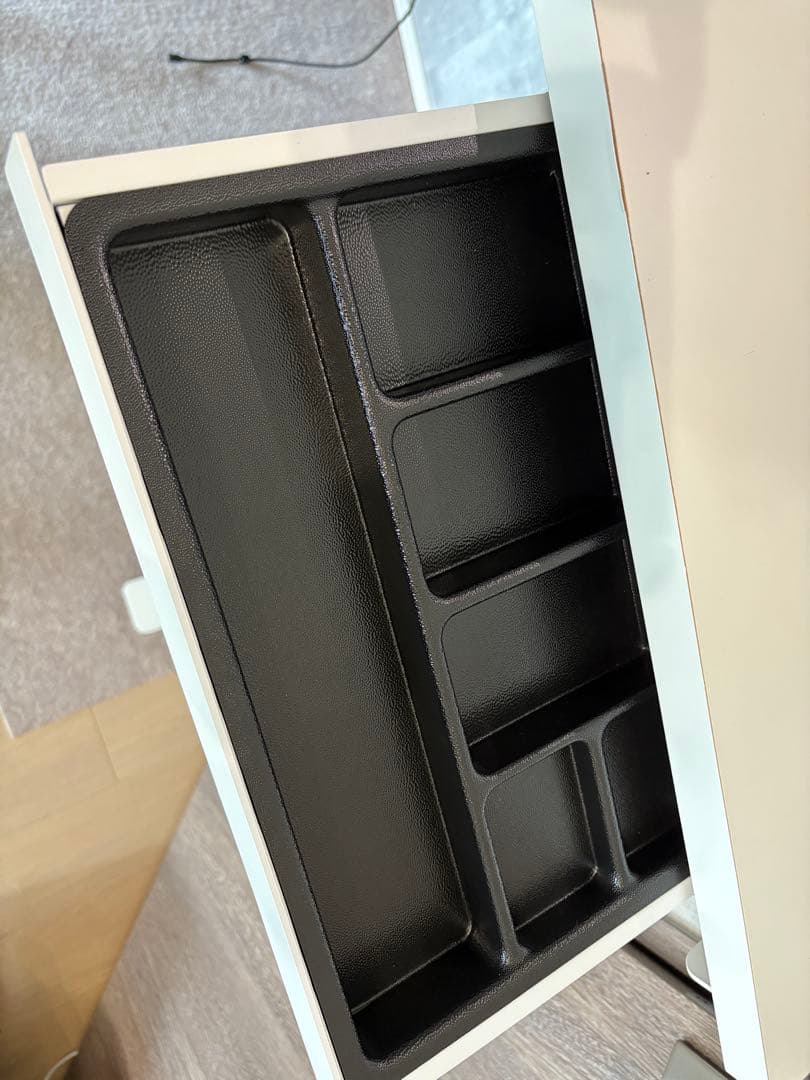 Flexispot E7 pro 昇降式ホワイトデスク 引き出し付き