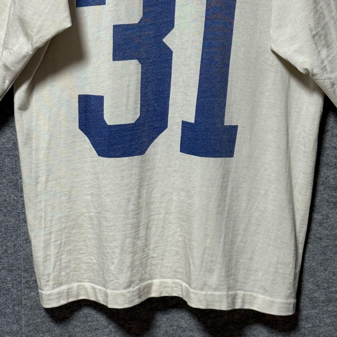 70s Champion rayon football両面染み込み　ナンバリング