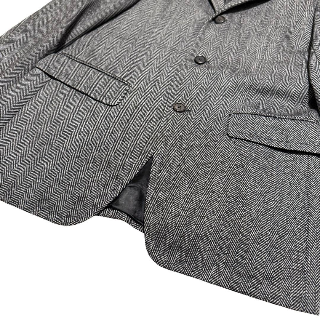 GUCCI グッチ シングル テーラードジャケット ヘリンボーン イタリア製 L