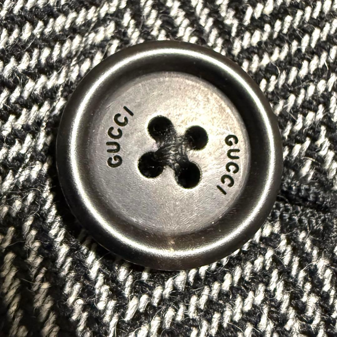 GUCCI グッチ シングル テーラードジャケット ヘリンボーン イタリア製 L