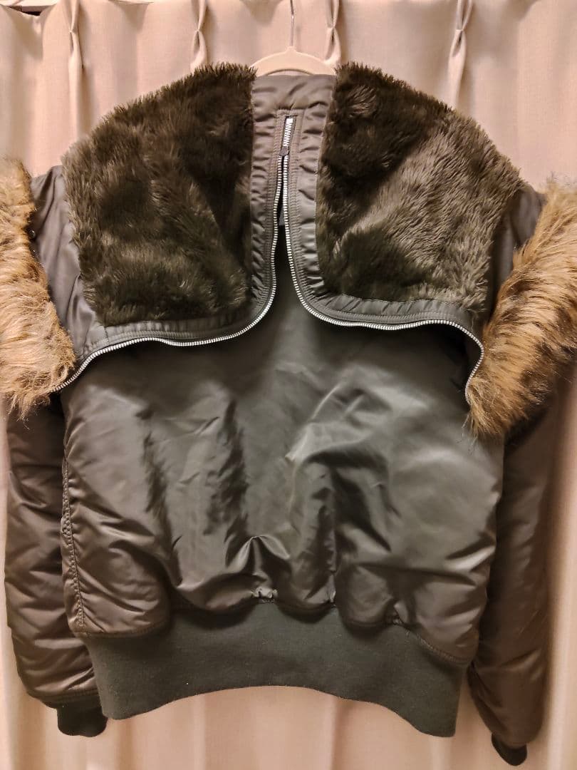 アルファインダストリーズ　N2-B　ファー付　ミリタリージャケット　XL