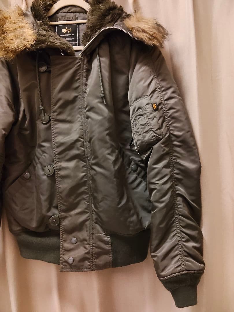 アルファインダストリーズ　N2-B　ファー付　ミリタリージャケット　XL