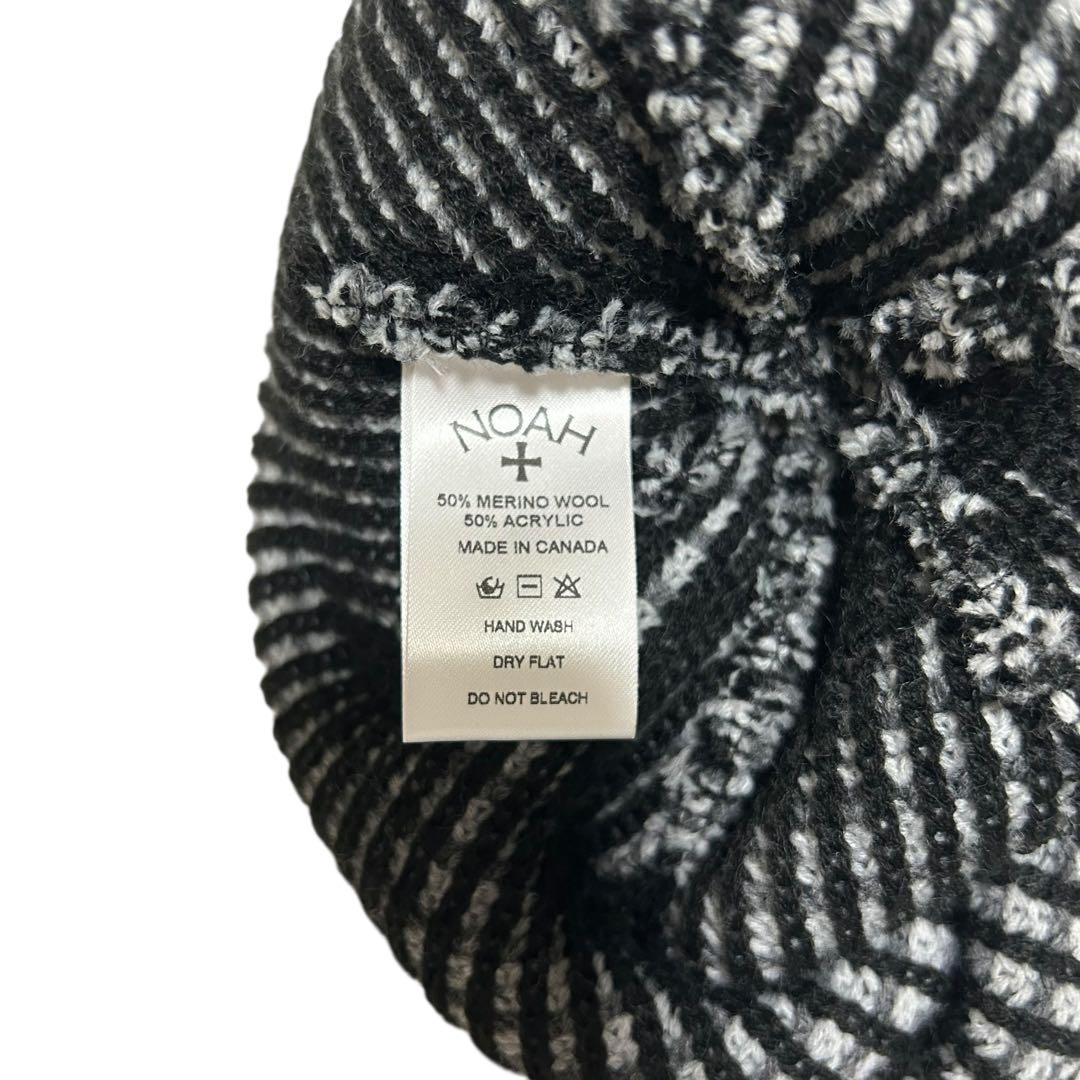 NOAH ビーニー ニット帽 black / gray beanie