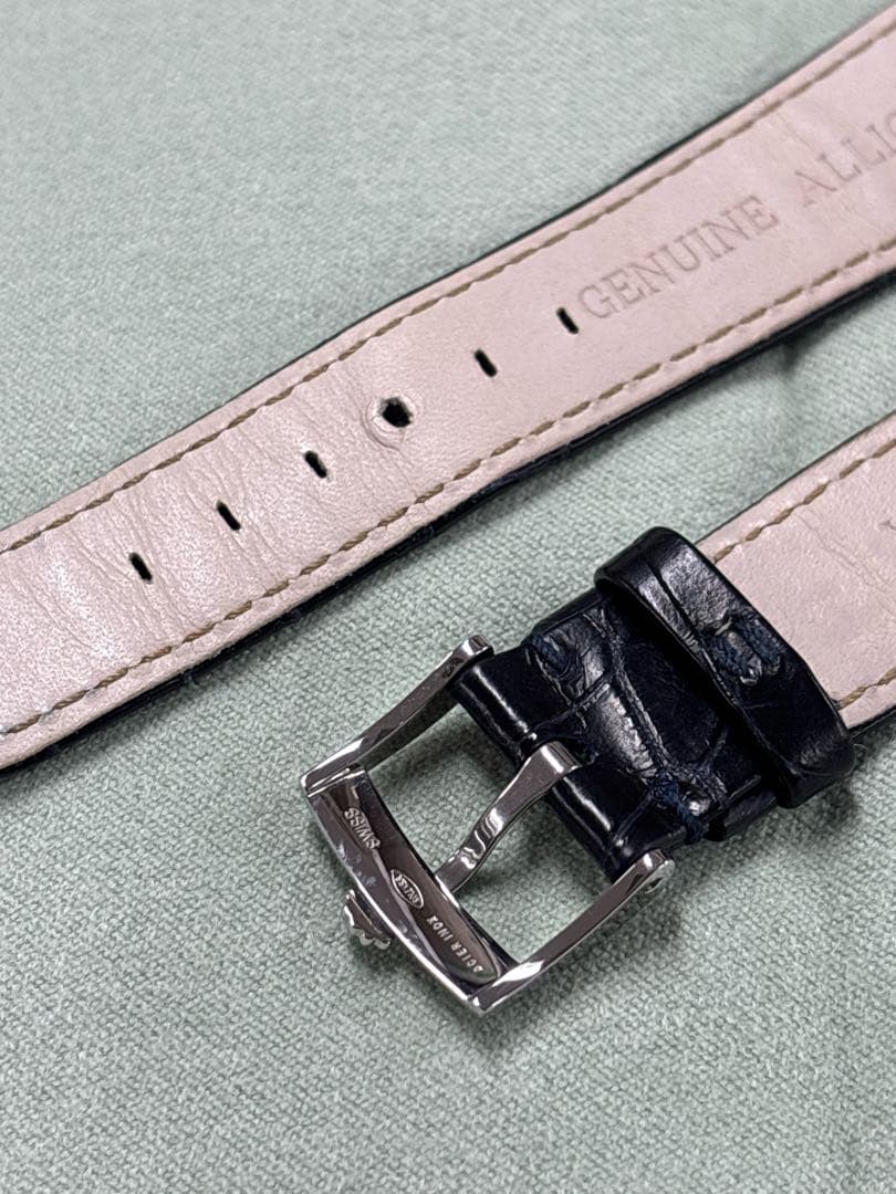 ロレックス 純正 尾錠付き クロコ ベルト バンド 20mm チェリー二