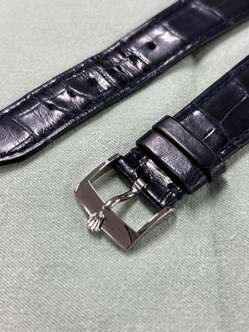 ロレックス 純正 尾錠付き クロコ ベルト バンド 20mm チェリー二