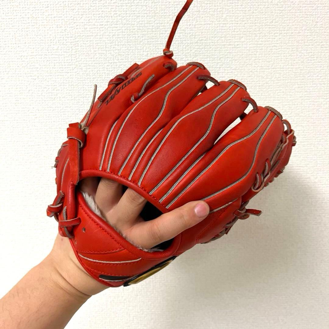 019 アシックス ゴールドステージ 美品 型抜群 軟式 少年 内野手グローブ