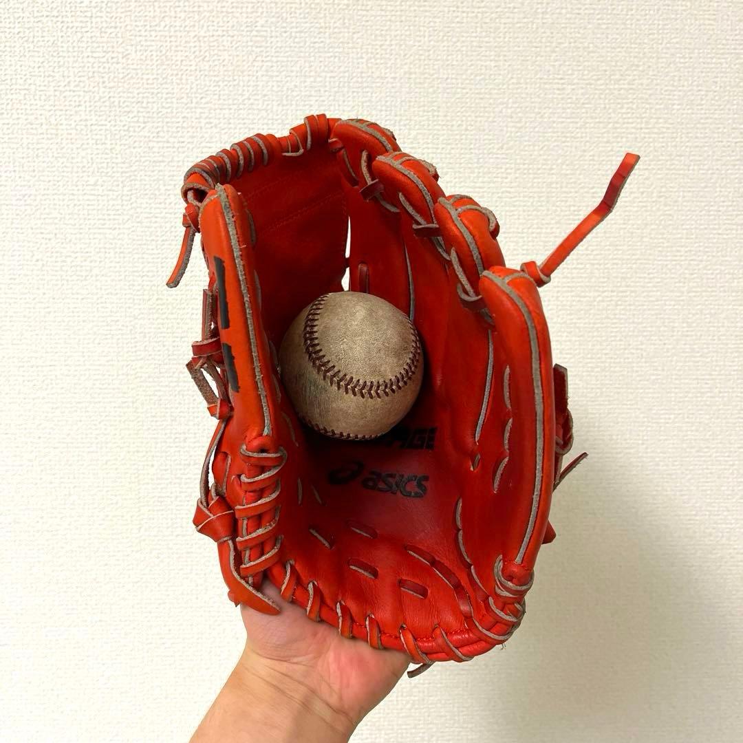 019 アシックス ゴールドステージ 美品 型抜群 軟式 少年 内野手グローブ