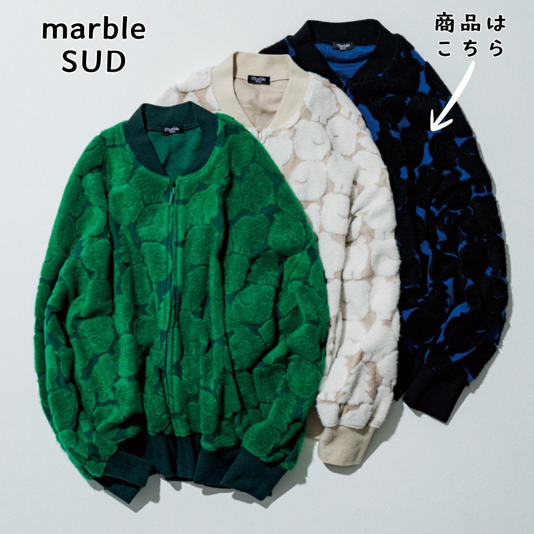 マーブルシュッド marble SUD ★ ライチョウ ジャガード ジップアップ