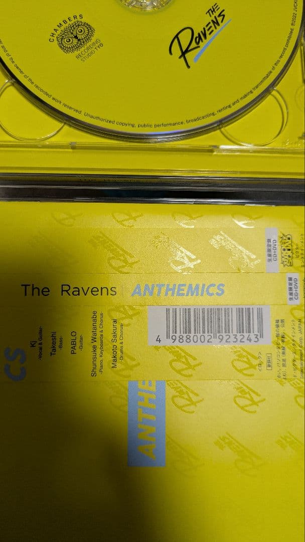 サイン盤　The Ravens ANTHEMICS 初回限定DVDつき
