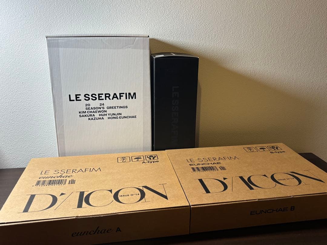 LE SSERAFIM 引退品　トレカ　アルバム　DICON シーグリ　うちわ