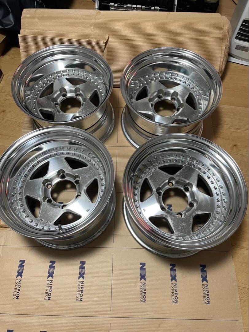 ラグナ　16インチ アルミ 5スポークホイール　深リム　ランクル　バケツリム