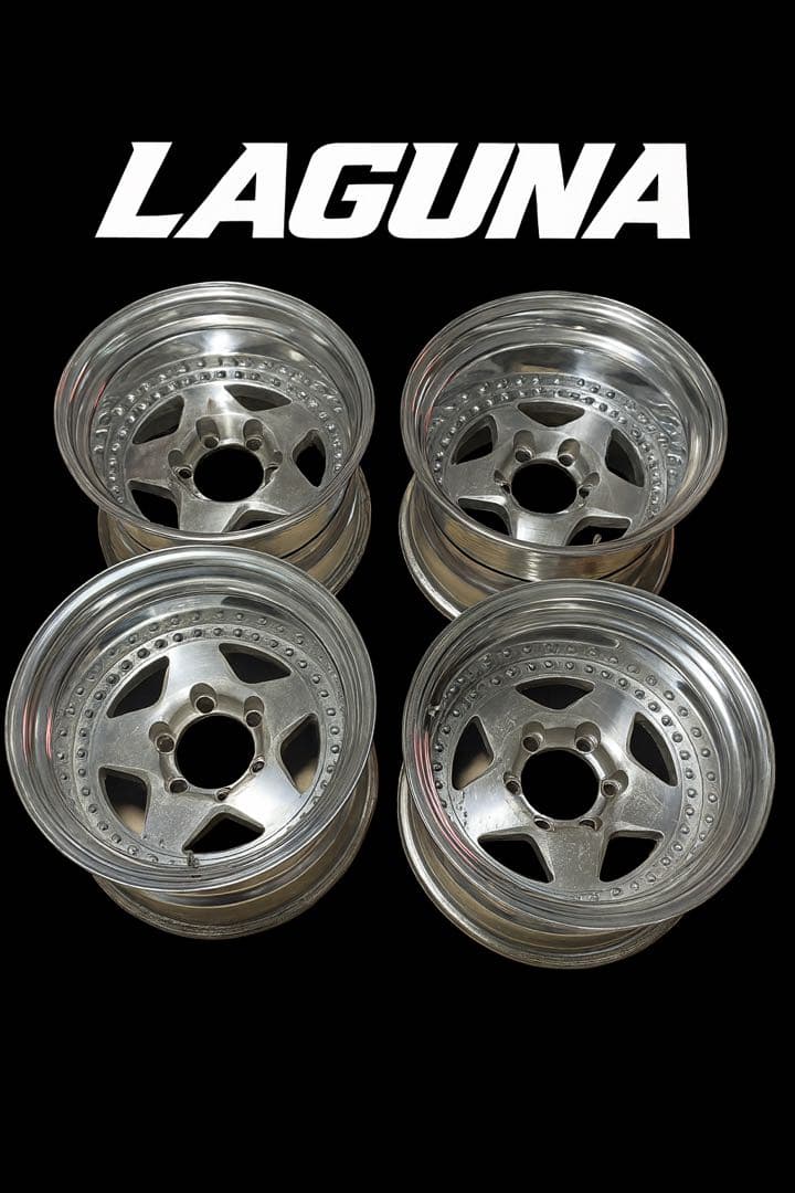 ラグナ　16インチ アルミ 5スポークホイール　深リム　ランクル　バケツリム