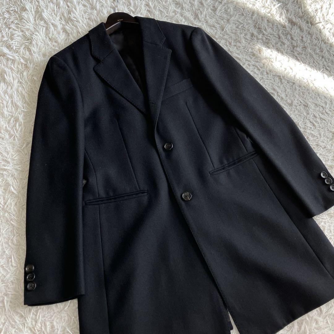 ◎極美品 タケオキクチ ドーメル 高級生地 大人コーデ 黒 シャドーロゴ M1