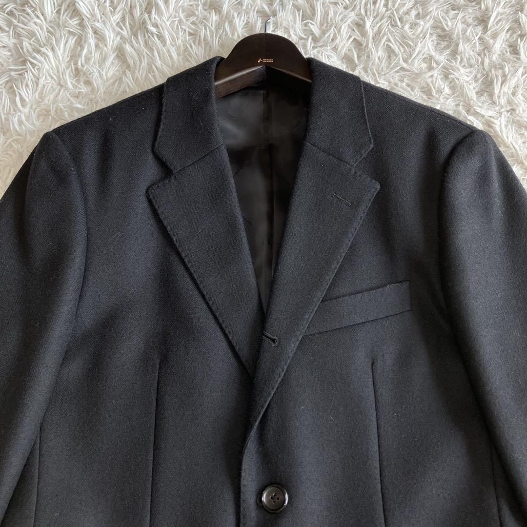 ◎極美品 タケオキクチ ドーメル 高級生地 大人コーデ 黒 シャドーロゴ M1