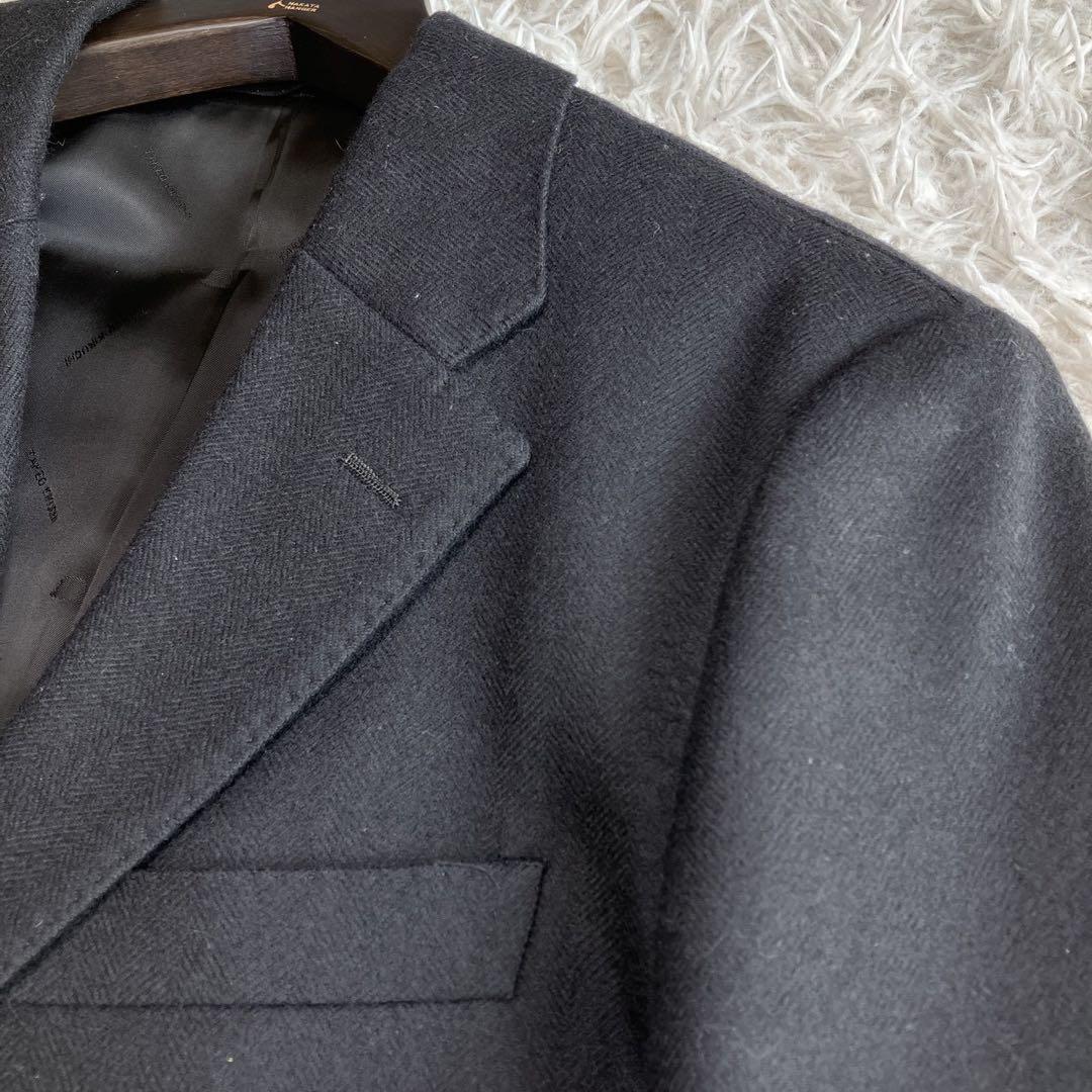 ◎極美品 タケオキクチ ドーメル 高級生地 大人コーデ 黒 シャドーロゴ M1