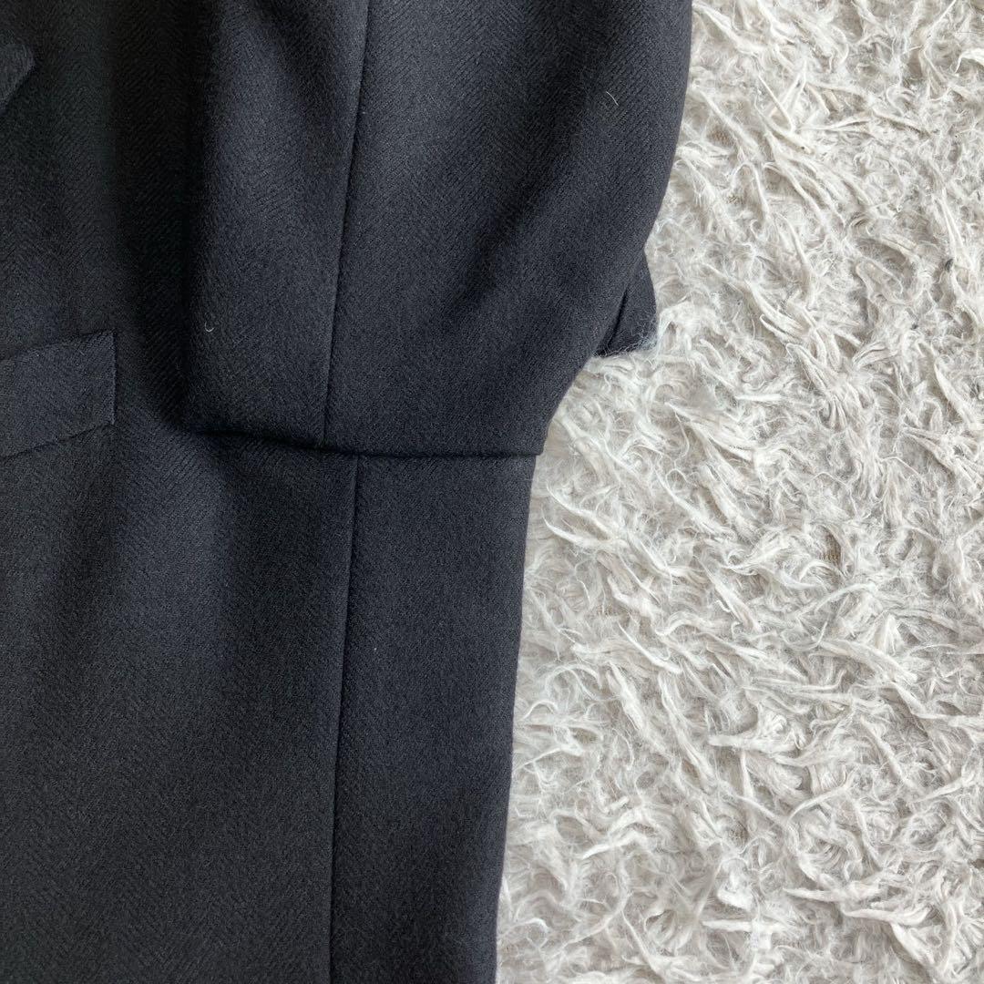 ◎極美品 タケオキクチ ドーメル 高級生地 大人コーデ 黒 シャドーロゴ M1