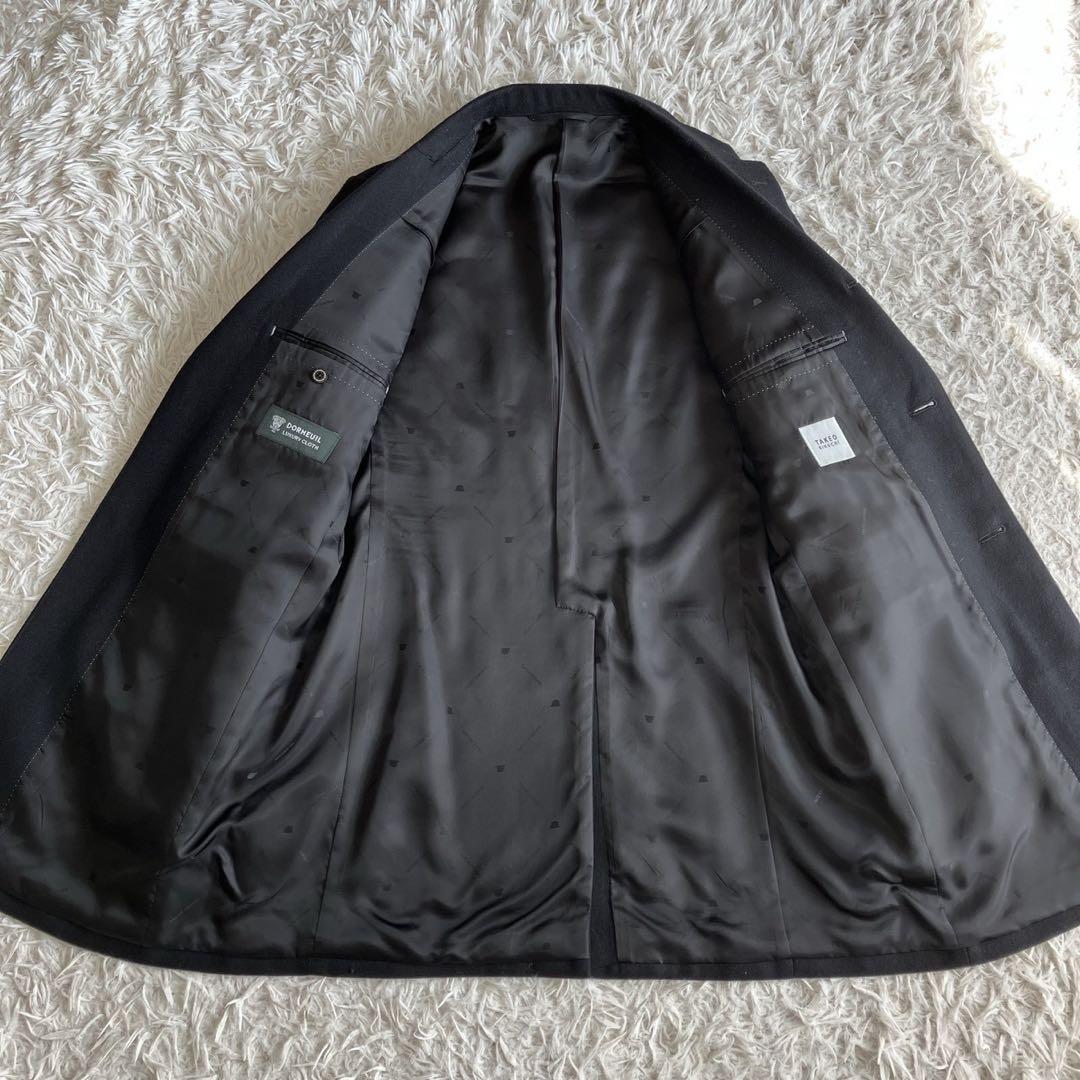 ◎極美品 タケオキクチ ドーメル 高級生地 大人コーデ 黒 シャドーロゴ M1