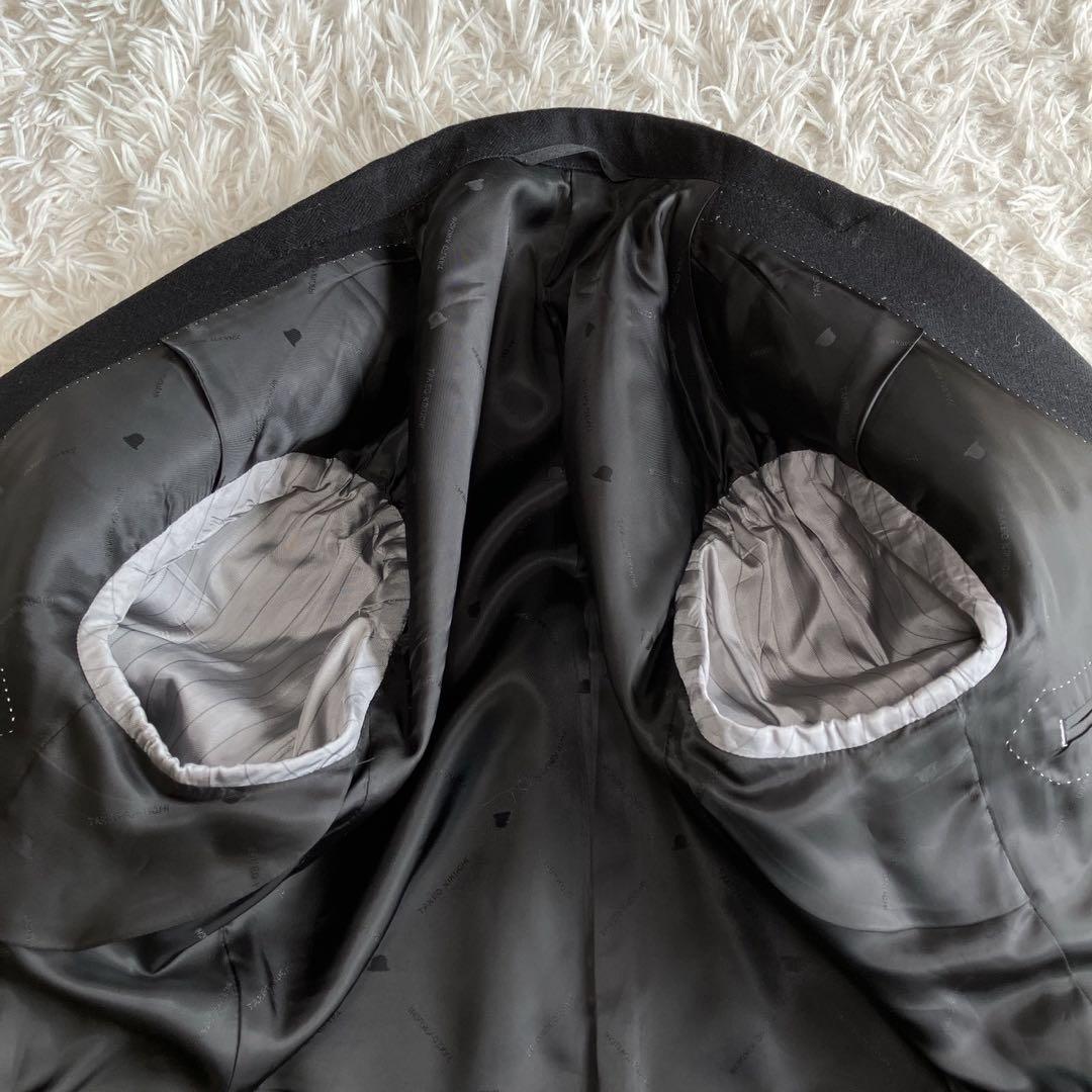 ◎極美品 タケオキクチ ドーメル 高級生地 大人コーデ 黒 シャドーロゴ M1