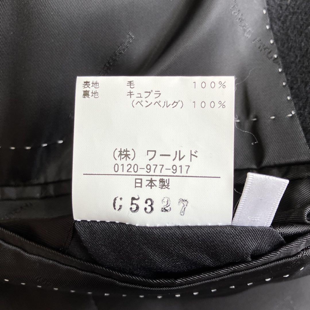 ◎極美品 タケオキクチ ドーメル 高級生地 大人コーデ 黒 シャドーロゴ M1