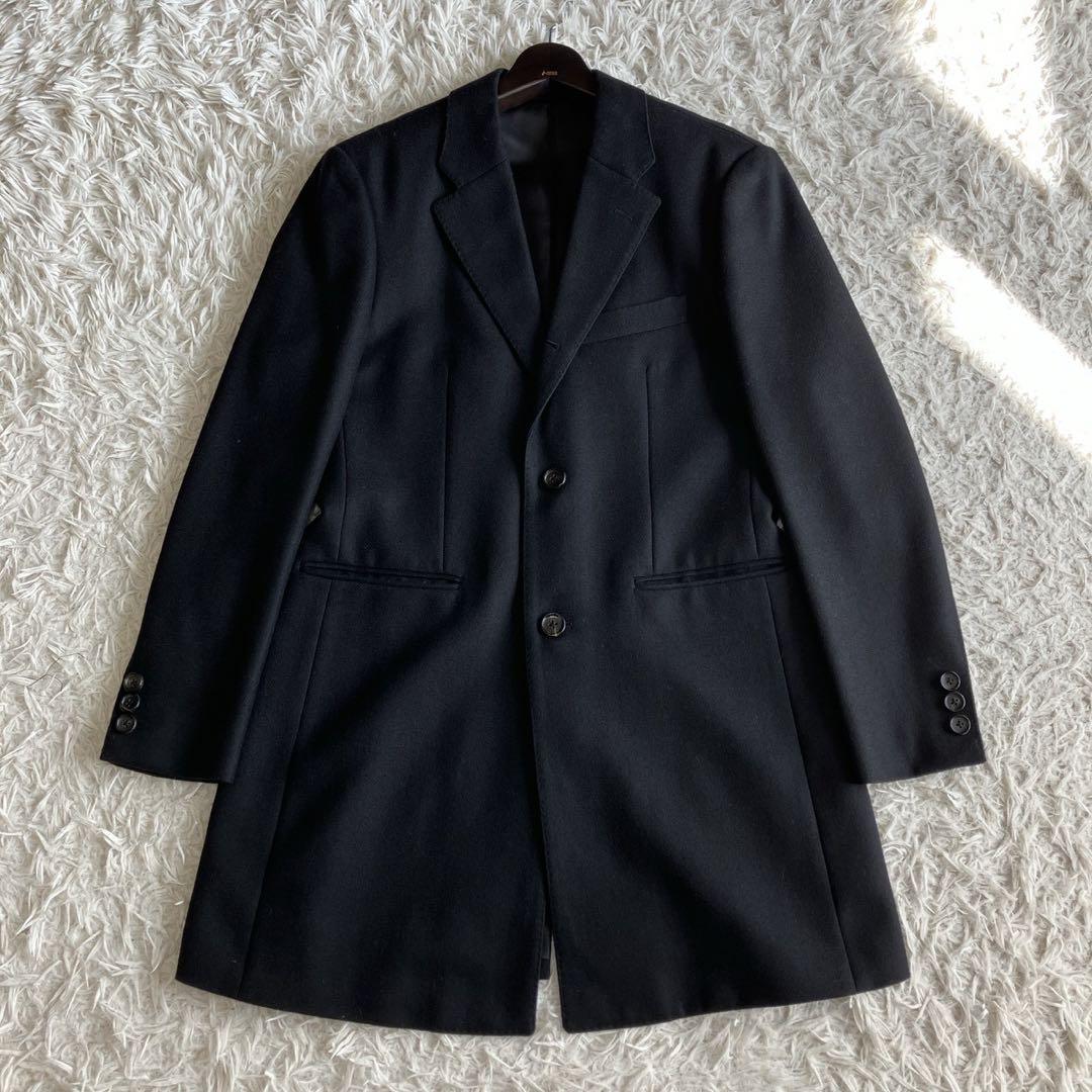 ◎極美品 タケオキクチ ドーメル 高級生地 大人コーデ 黒 シャドーロゴ M1