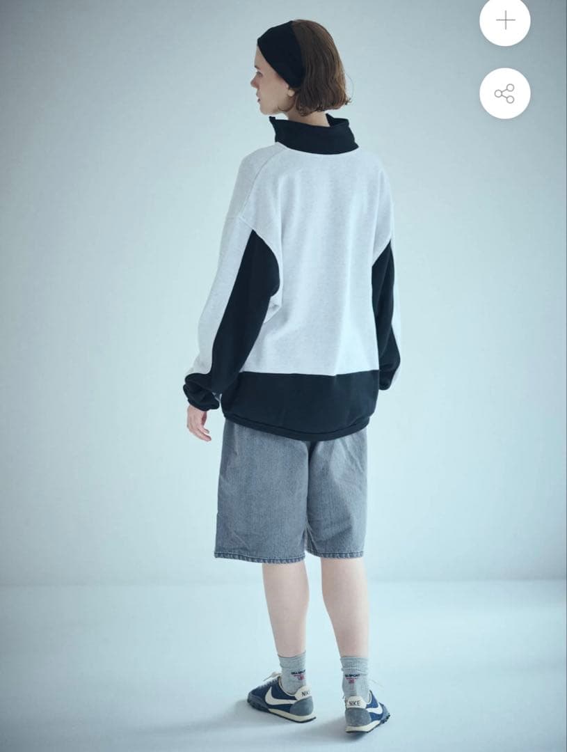 新品　SEA SPORTS BICOLOR HALF-ZIP PULLOVER