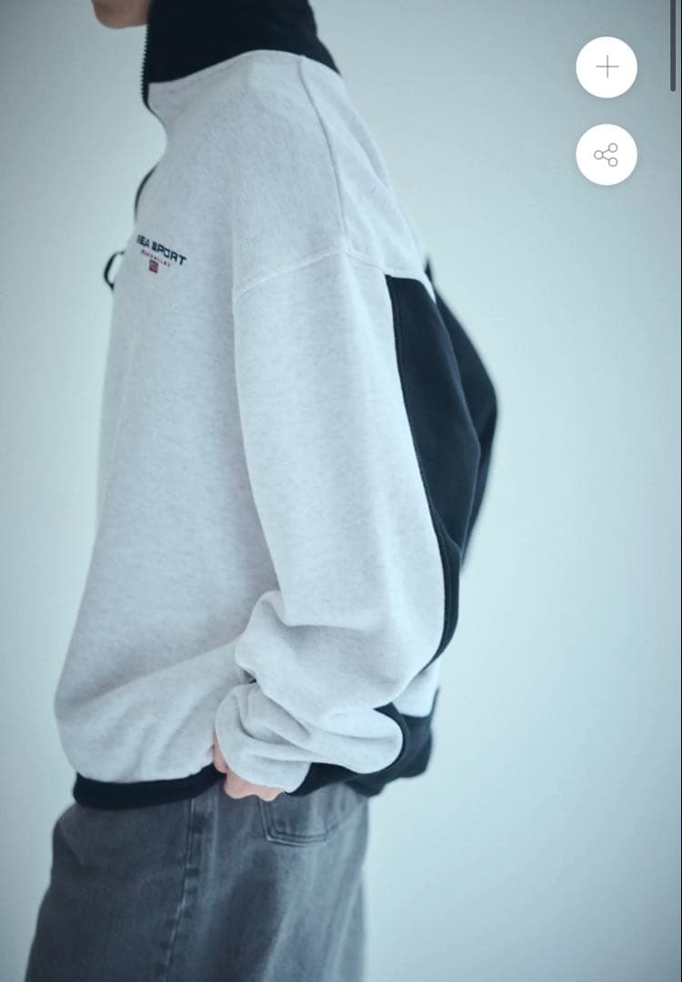 新品　SEA SPORTS BICOLOR HALF-ZIP PULLOVER