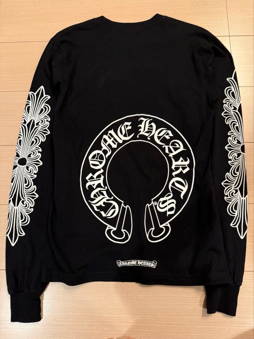 CHROME HEARTS フローラル ホースシュー ロングスリーブTシャツ