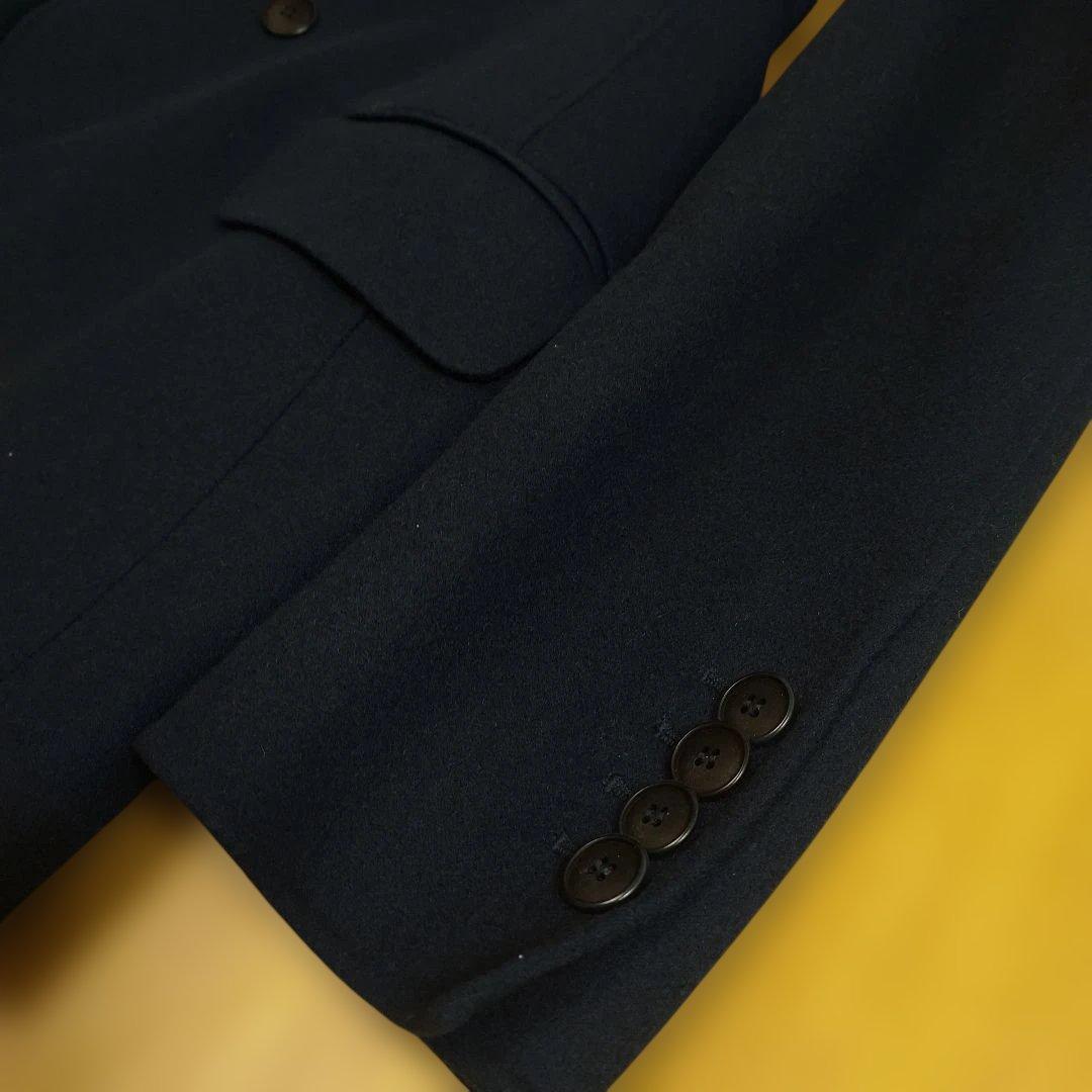 Giorgio Armani ネイビー ダブルブレストカシミヤコート　Мサイズ