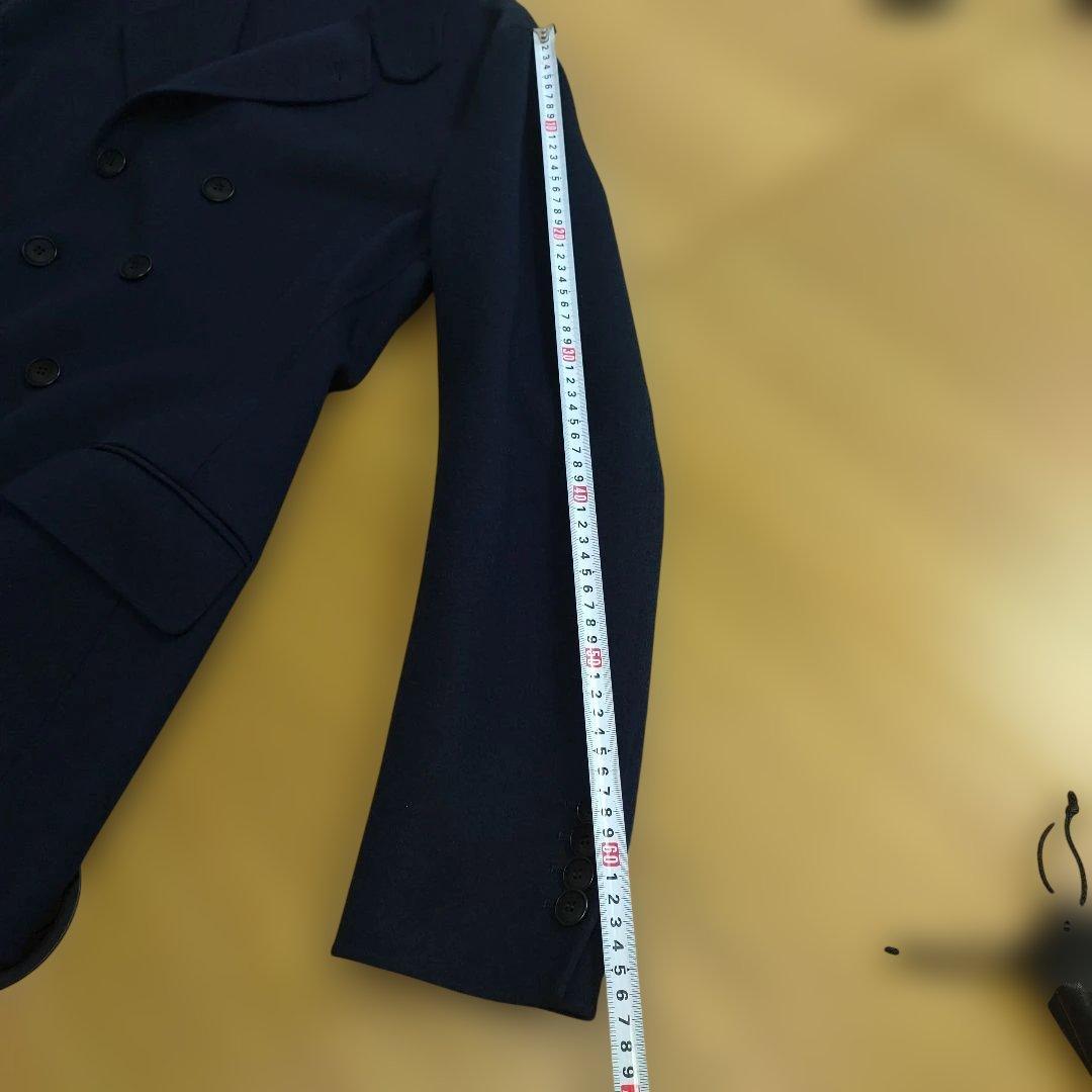 Giorgio Armani ネイビー ダブルブレストカシミヤコート　Мサイズ