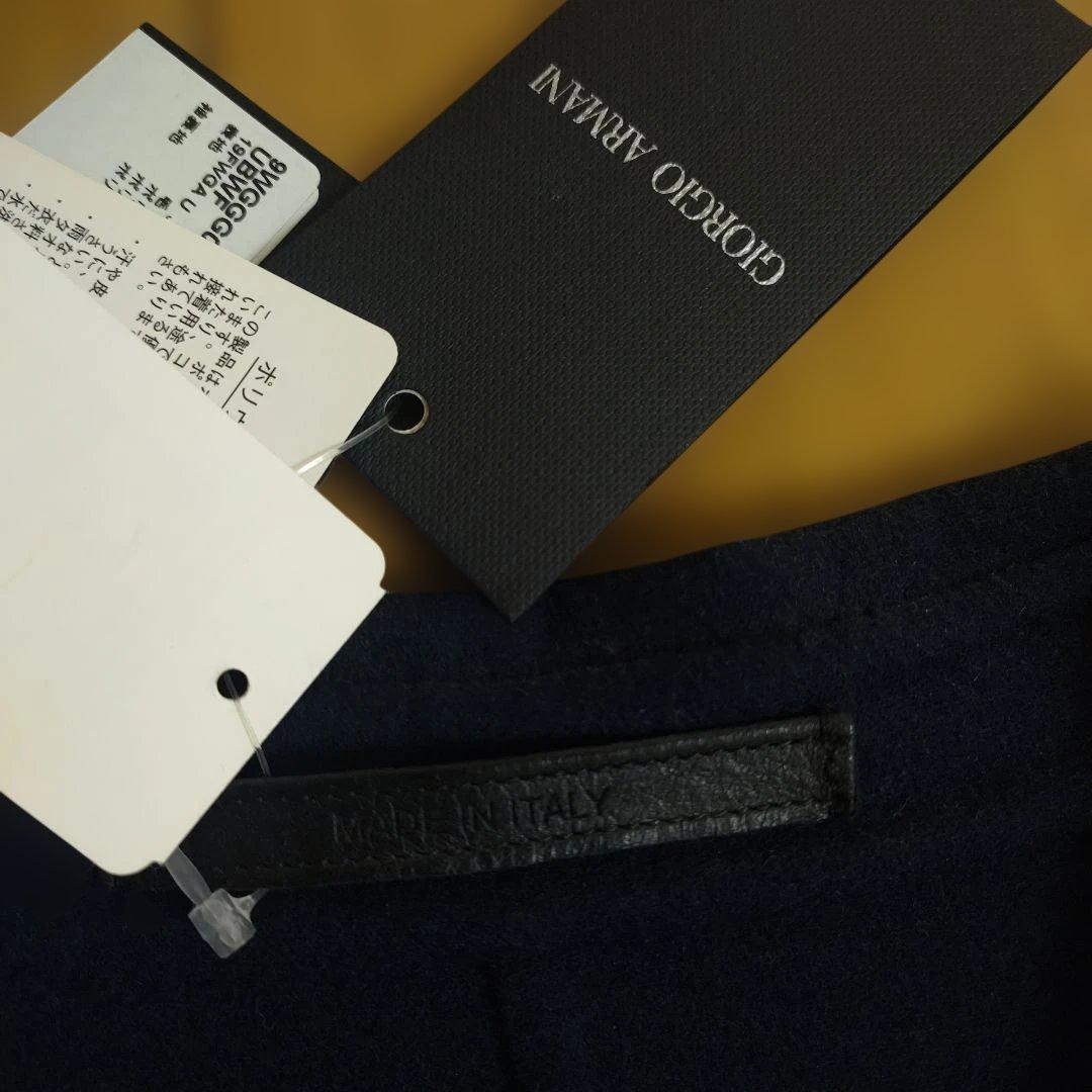 Giorgio Armani ネイビー ダブルブレストカシミヤコート　Мサイズ