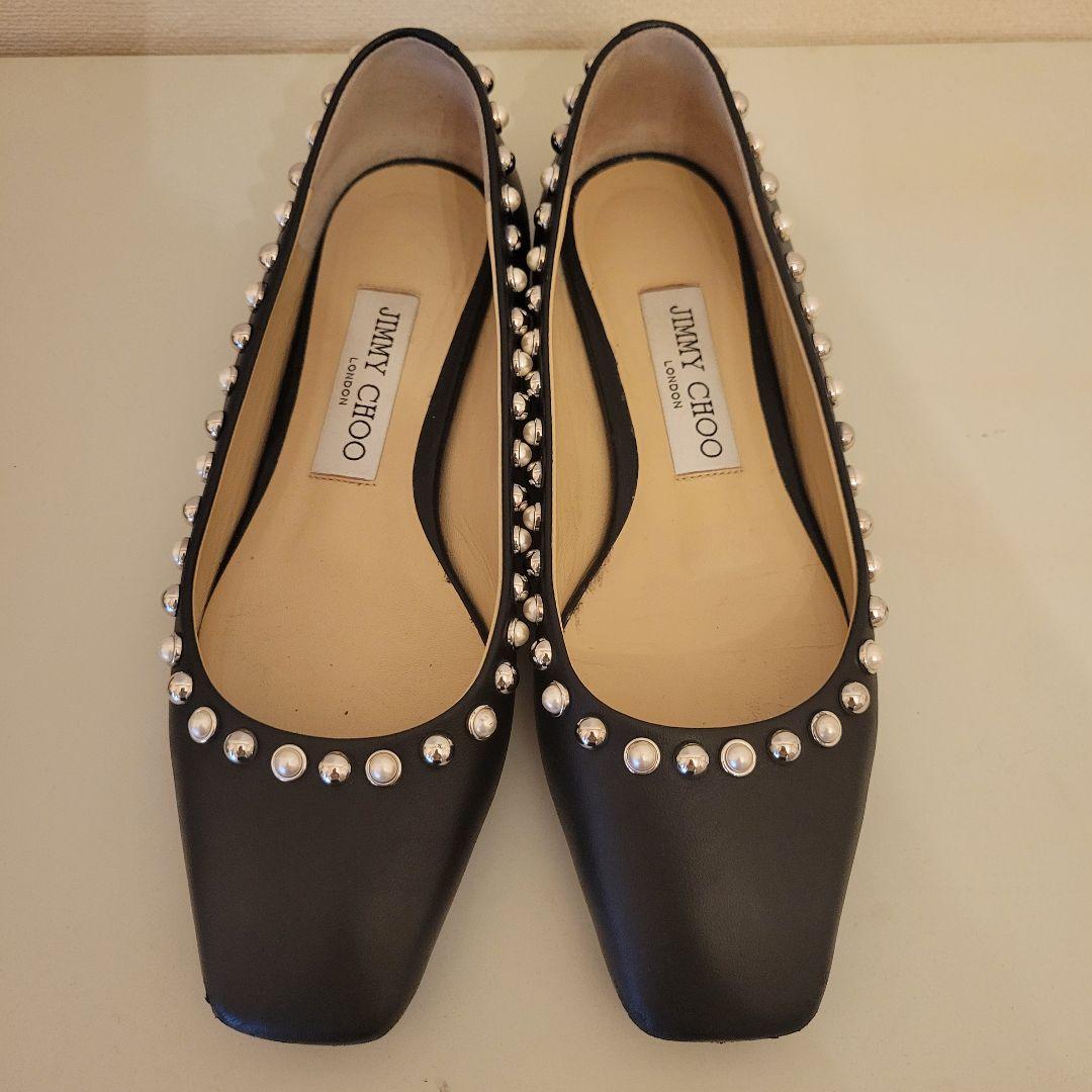 kokoko様JIMMY CHOO ブラック フラットシューズ 35