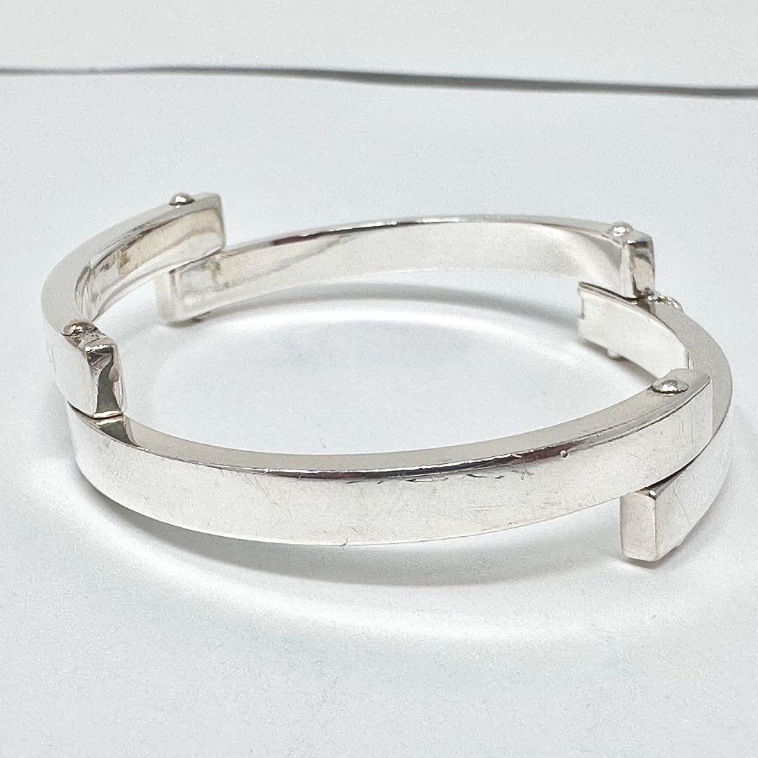 GUCCI グッチ　バー　リンク　シルバーブレスレット　バングル　925