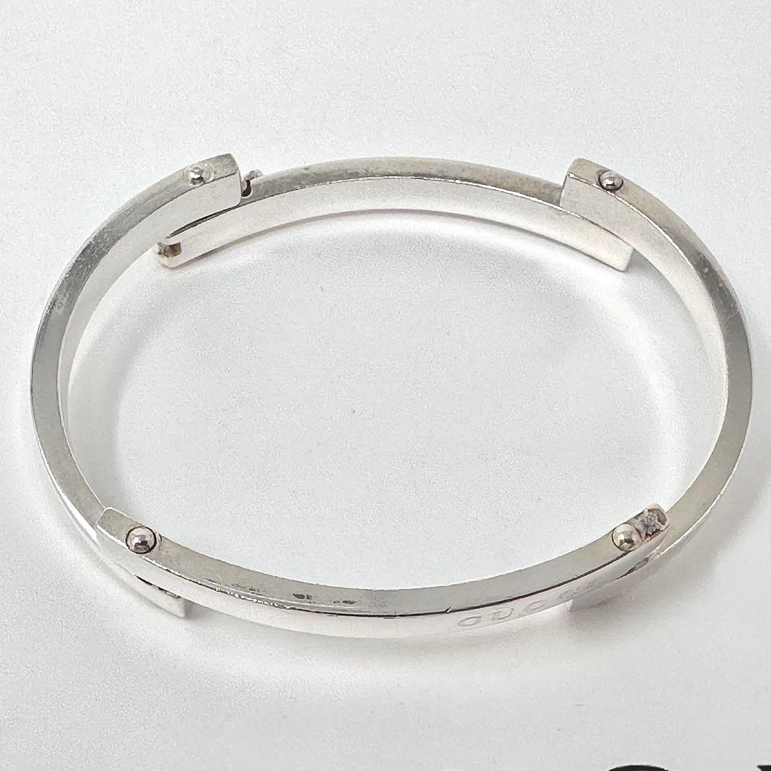 GUCCI グッチ　バー　リンク　シルバーブレスレット　バングル　925