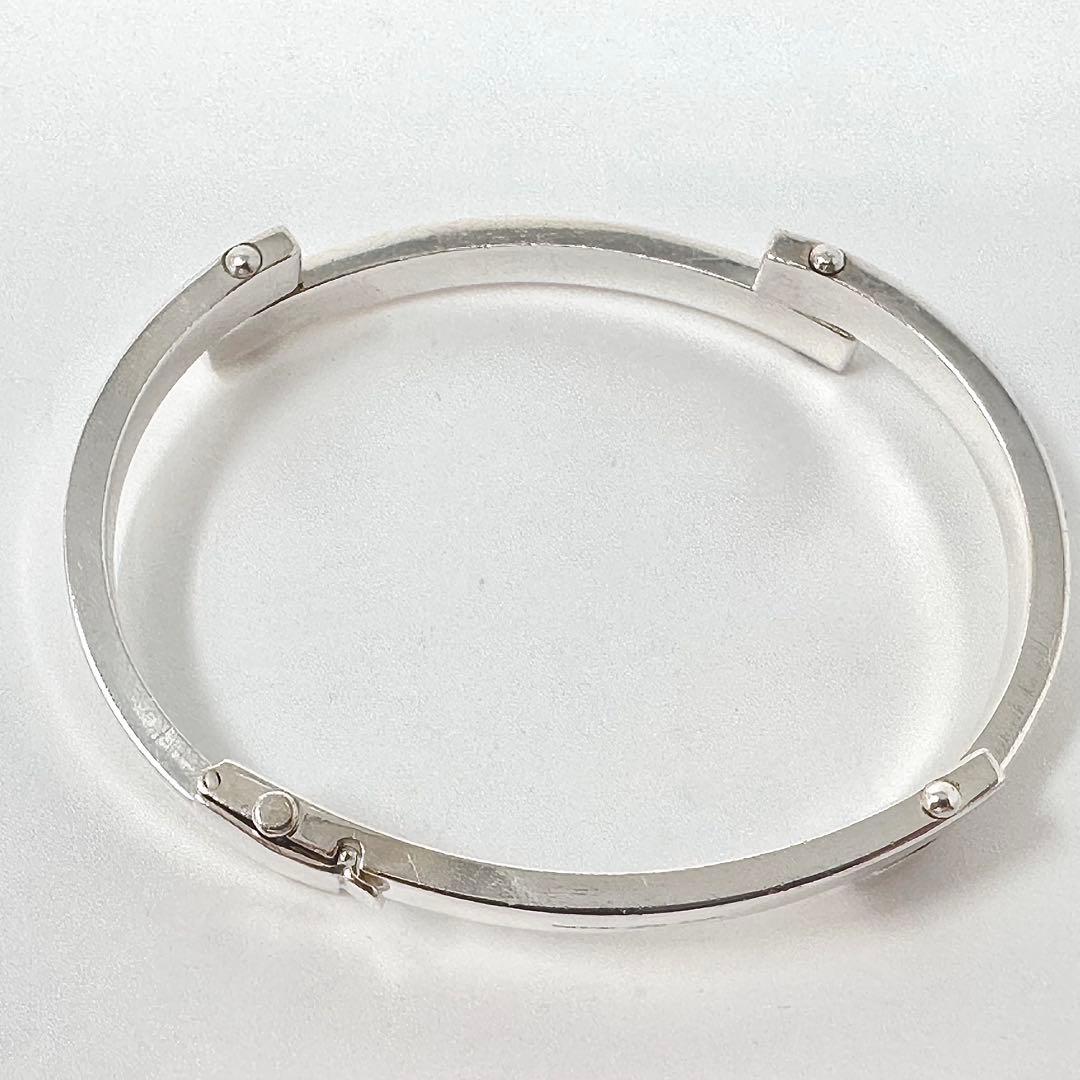 GUCCI グッチ　バー　リンク　シルバーブレスレット　バングル　925